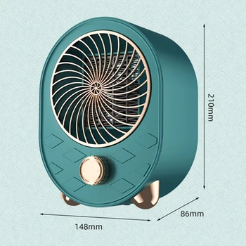 1000 W Мини Електрически Нагревател Преносим Настолен PTC Керамичен Нагревателен Вентилатор С Топъл Въздух за Зимния Домашния Офис-Топло Машина