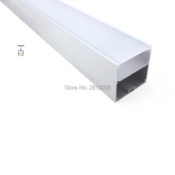 10X1 м компл./лот 60 мм U алуминиев профил за led ленти и офис осветление led профил за висящи или висящи лампи