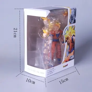 16 см Dragon Ball Z, Super Сайян 3 son Goku PVC Фигурки са подбрани Модел Играчки, Подаръци За Деца