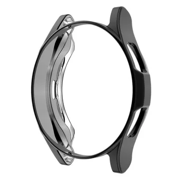 2 опаковки от Каучук + Калъф За Samsung Galaxy Watch Active 2 44 мм 40 мм с Пълно Покриване на Смарт-Каишка За Часовник Гривна TPU Броня Комбинация