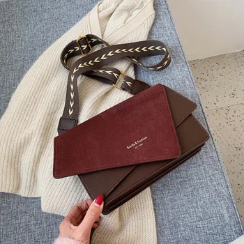 2022 Цвят, Контраст Модерна Дамска чанта чанта През рамо Чанта през рамо Ежедневна Чанта Дамска чанта