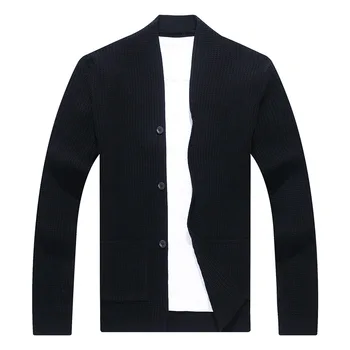 2023 Мъжки пролет-есен облекло Красив Пуловер със средна Дължина, Младежки Случайни жилетка Пуловер