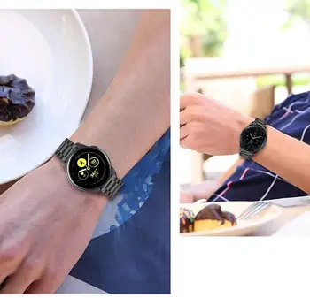 22 мм и 20 мм За SAMSUNG Galaxy Watch 42 46 мм Huawei watch 46 мм 42 мм от Неръждаема Стомана За ремъците Amazfit Bip GTR