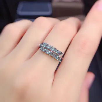 2x4 мм Отгледани в лаборатория пръстен със Скъпоценния камък на Alexander за жени от 925 Сребро във формата на конски очи луксозно пръстен fine Jerve Reilly