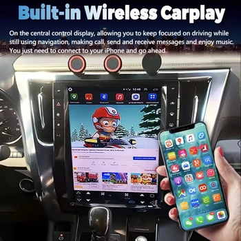 8G + 128 GB Tesla Android За Toyota Alphard 30-2019 Автомобилен Плейър GPS Навигация Авто Радио Главното устройство Безжичен Carplay 13 Инча