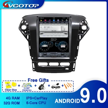 AVGOTOP Android 9,0 Автомобилен GPS навигатор Tesla DVD-плейър, за да FORD - MONDEO 2011-2013 6-ядрени + 4G + 32G IPS Екран