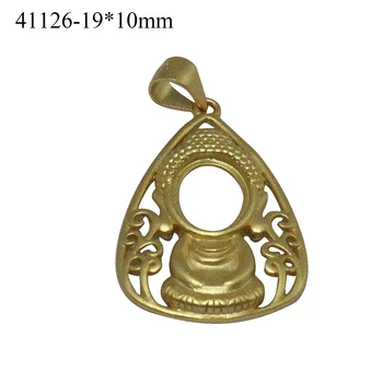 Beadsnice Позлатените Сребърно Колие с Висулка Окачване Стилно Богатство на Късмет Китайски Символ на Модерен Цвете Необичаен ID 44121