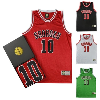 Slam Dunk SHOHOKU 10 HANAMICHI баскетболни шорти облекло жилетка Безплатна доставка cosplay