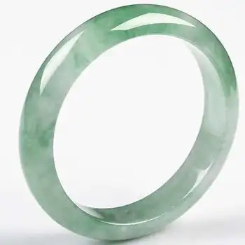 Zheru бижута натурален светло зелено на бирма jadeite 54 мм-64 мм гривна елегантни бижута принцеса е най-добрият подарък за мама приятелка