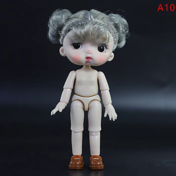 Високо Качество на Кукла Сладко Лице Мини Голо Тяло DIY Играчки Кукли С Обувки За Детски Подаръци