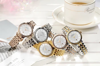 Висококачествени прости и изящни кварцови часовници Дамски часовници KLAS от неръждаема стомана