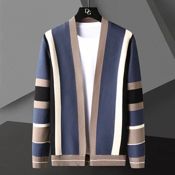 вязаный жилетка Бутик млади мъже корейската версия персонализирани заплитания ежедневното палто нова тенденция пуловер през пролетта и есента