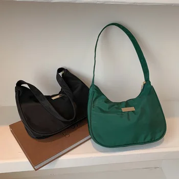 Дамски чанта за подмишниците от мека Изкуствена Кожа, дамски чанта На рамото, Обикновена Дамска чанта в ретро стил, модерен Дизайн, Малка Горна дръжка За момичета