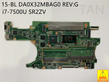 За HP X360 15-BL използвани дънна платка на лаптоп DA0X32MBAG0 REV: G с процесор SR2ZV I7-7500U, напълно изпитано и работи перфектно