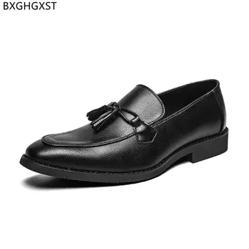 Лоферы; Мъжки обувки; високо качество на модела Обувки с Пискюли за Мъже; Кожена Модни Официалните Обувки за Мъже; 2022 Sapatos Femininos De Luxo 로퍼 남성