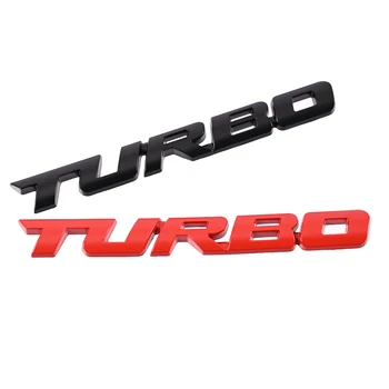 Нов Автомобил За Полагане на Автомобила Turbo Boost Зареждане Подобряване на 3D Метална Сплав 3D Емблема на Иконата Стикер Стикер Авто аксесоари ТУРБО кола издател