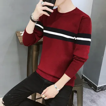 Нов Стил, Пролетта и есента Мъжки Пуловер, Младежта Ежедневни Базова Риза в корейски стил, Стръмни Универсален Пуловер, мъжки Пуловер