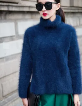норковый вълнен пуловер дамски дълги кашмир пуловери вязаная яке от чисто кадифе Индивидуален цвят безплатна доставка S221