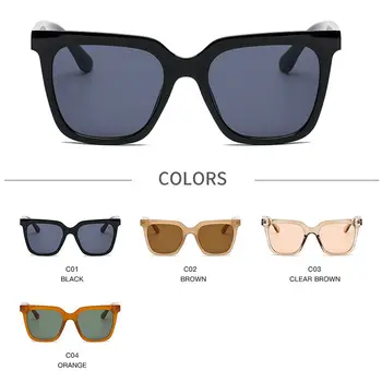 Ретро Реколта Ins-Популярните Модни Слънчеви Очила с UV400 Нюанси Дамски Квадратни, Правоъгълни Очила Слънчеви Очила