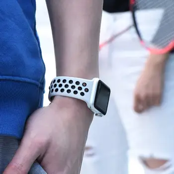 Силиконов ремък За Apple Watch Каишка 45 мм 41 мм 44 мм 40 мм 42 мм 38 мм аксесоари каишка за часовник гривна correa iWatch series 3 5 6 7 se