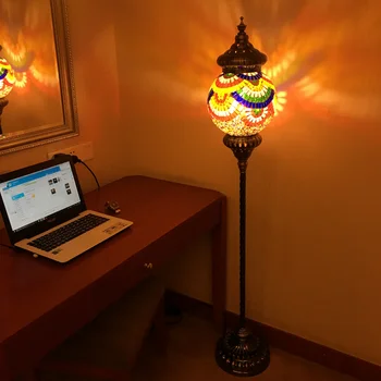 Средиземноморски ретро дневна спалня бар романтична личност ръчна работа с една глава глазурованный турски лампиона