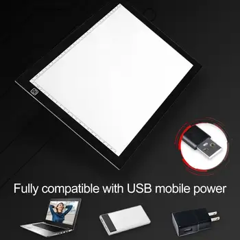 Създавайте Картини с Ультратонким сензорен контрол на захранването от USB, Затъмняване led Копировальную Дъска за Дома